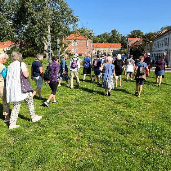 Billede fra en tidligere Litteragåtur i Nyborg.