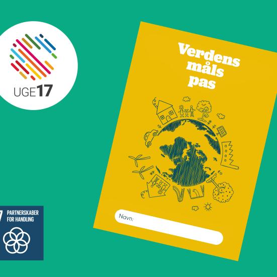 Verdensmålspas. Uge 17 logo. Verdensmål 17.