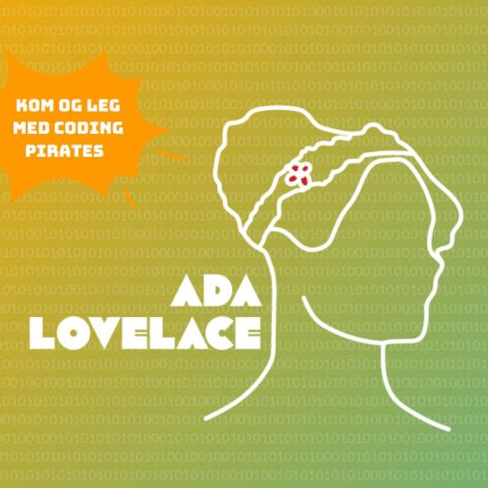 Silhouet af Ada Lovelace med titlen Ada Lovelace