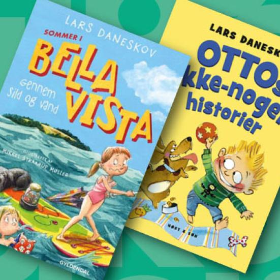 Bogforsiderne til "Bella Vista" og "Ottos ikke-noget historier".