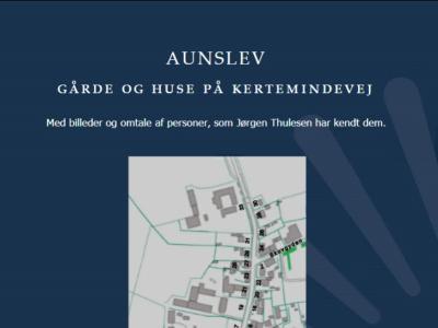 Forsiden til "Aunslev Gårde og huse på Kertemindevej"