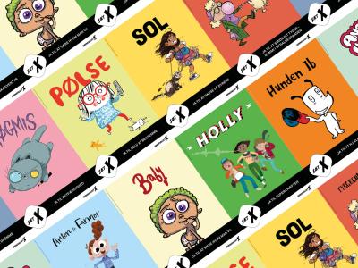 Collage af valgplakater for børnevalget.