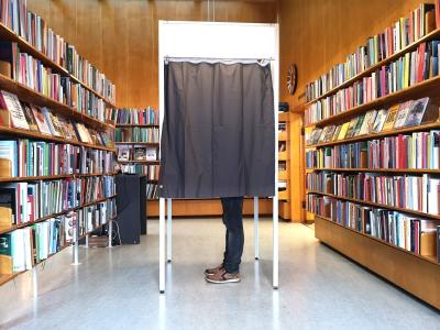 Stemmeboks på Nyborg Bibliotek