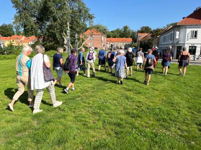 Billede fra tidligere LitteraGÅtur i Nyborg