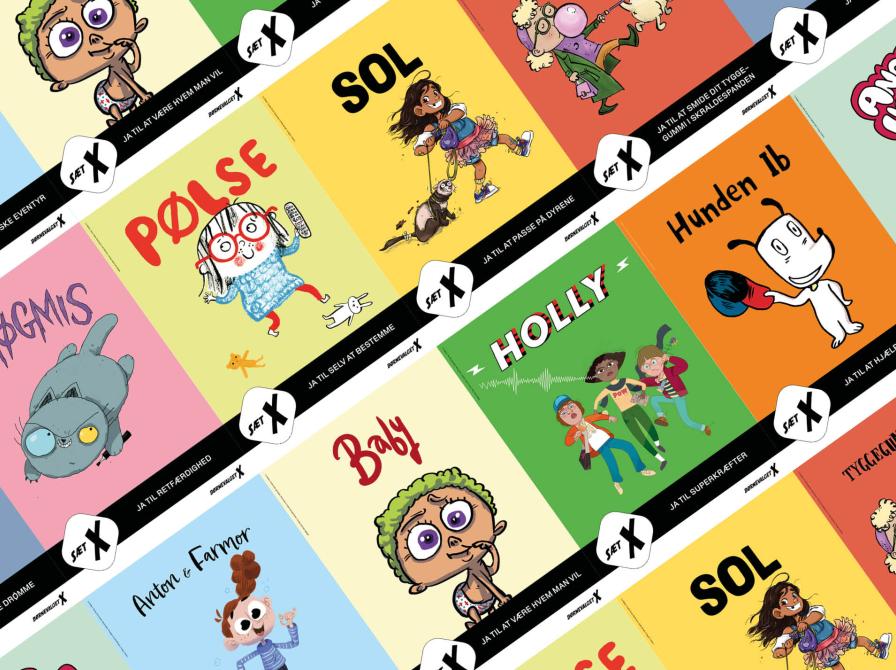 Collage af valgplakater for børnevalget.