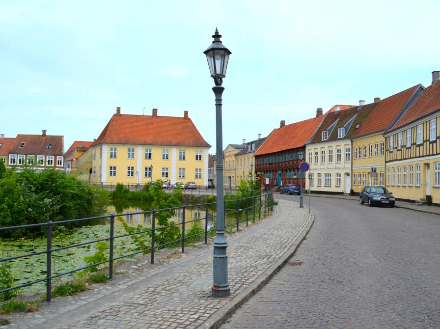 Billede fra Slotsgade i Nyborg